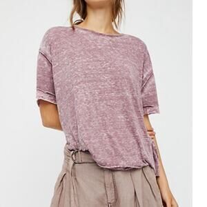 Free People We The Free Cloud 9 Tee Lilac Purple Burnout Women’s Size XS